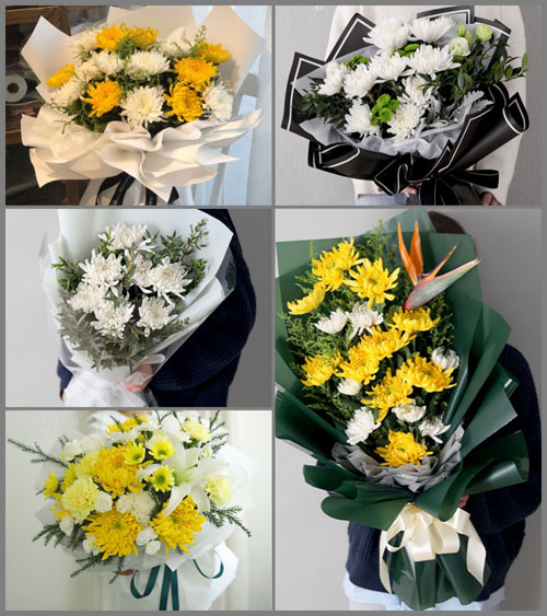 山西大同城区西花园街道白事花束代送